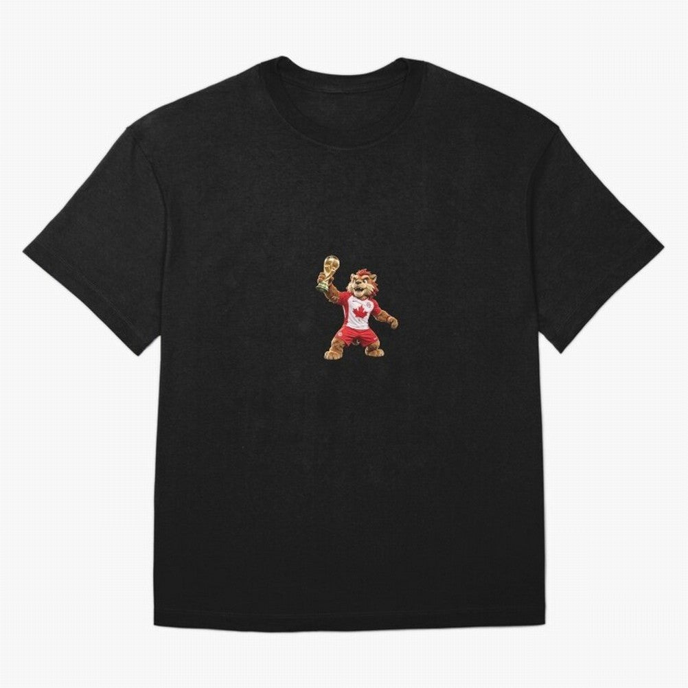 Canada Soccer Mascot Champion - Canadian Football Victory Trophy 2026 Classic T-Shirt Follow the Final Road of FIFA World Cup 2026 Group Stage for Fans of Mbappe and Neymar and Argentina, France and Brazil, Bringing Stadium Memories, Football