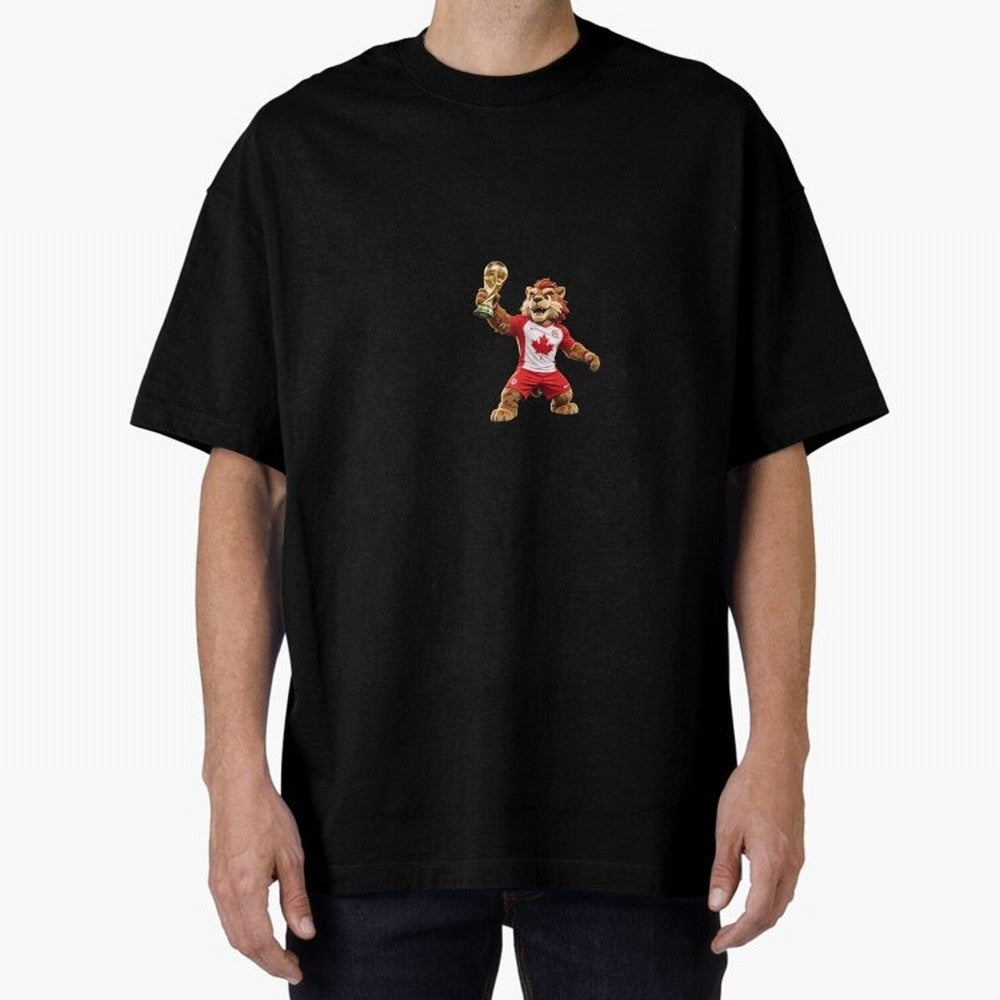 Canada Soccer Mascot Champion - Canadian Football Victory Trophy 2026 Classic T-Shirt Follow the Final Road of FIFA World Cup 2026 Group Stage for Fans of Mbappe and Neymar and Argentina, France and Brazil, Bringing Stadium Memories, Football