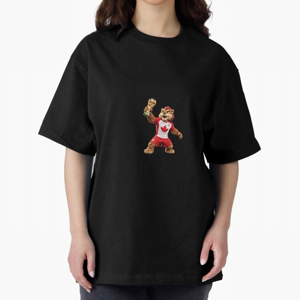 Canada Soccer Mascot Champion - Canadian Football Victory Trophy 2026 Classic T-Shirt Follow the Final Road of FIFA World Cup 2026 Group Stage for Fans of Mbappe and Neymar and Argentina, France and Brazil, Bringing Stadium Memories, Football