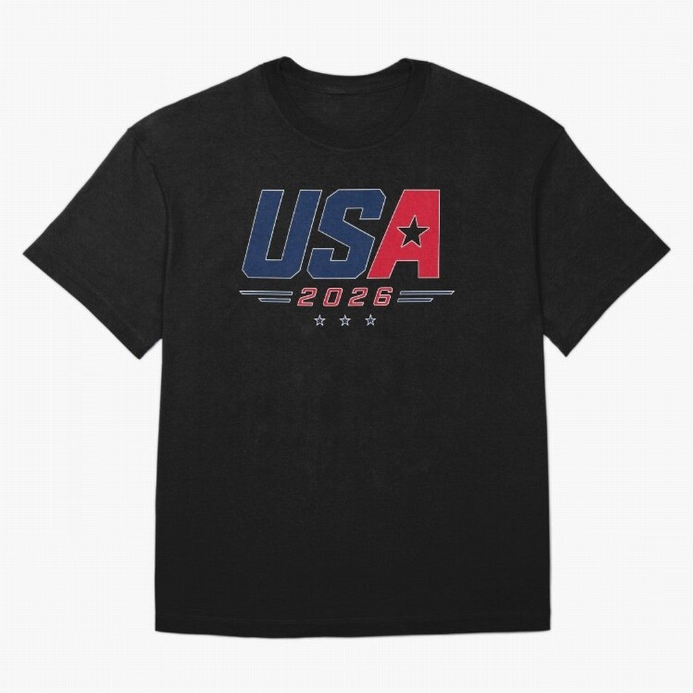 USA 2026 Soccer Fan Shirt | American Football Supporter Minimal Design Classic T-Shirt Turn Up for Match Day Hype around FIFA World Cup 2026 Group Stage, Messi, Spain, Tournament Hype, Historic Matchups, Family Viewing Parties and Global Sports