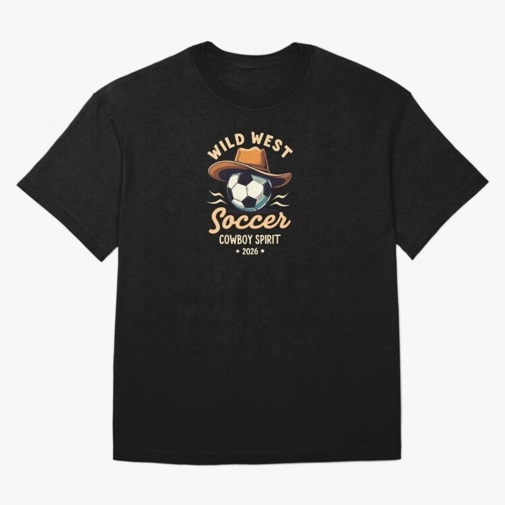 Wild West Soccer Cowboy Spirit World Cup 2026 Classic T-Shirt Celebrate Fan Culture around Match Day Hype around FIFA World Cup 2026 USA Canada Mexico, Messi and Cristiano Ronaldo, England, Global Supporter Spirit, Legendary Goals, National Colors