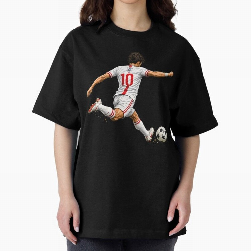 England Football Sticker Number 10 Three Lions Classic T-Shirt Enjoy the Biggest Football Party of the FIFA World Cup 2026 Journey through CR7 and Messi Highlights, England Pride, Retro Football Energy, Iconic Rivalries, Trophy Chase Drama and