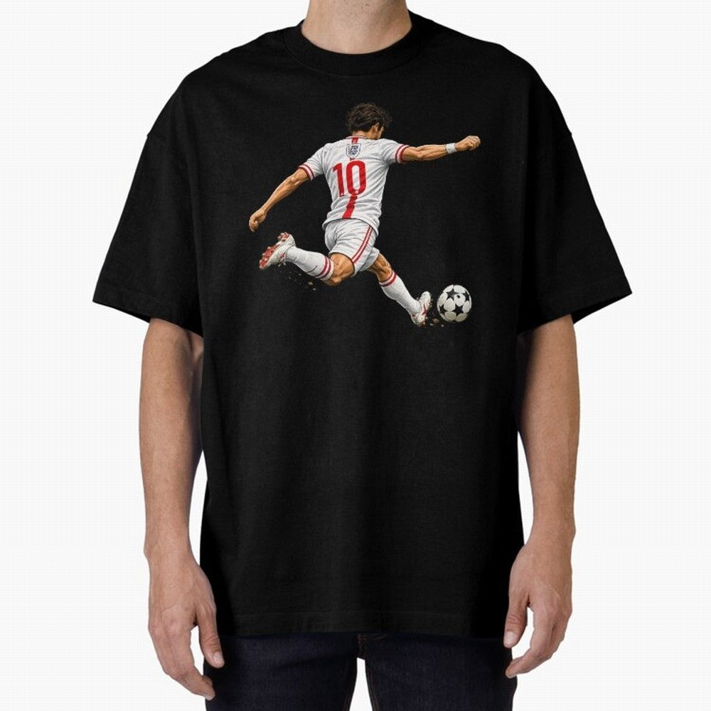 England Football Sticker Number 10 Three Lions Classic T-Shirt Enjoy the Biggest Football Party of the FIFA World Cup 2026 Journey through CR7 and Messi Highlights, England Pride, Retro Football Energy, Iconic Rivalries, Trophy Chase Drama and
