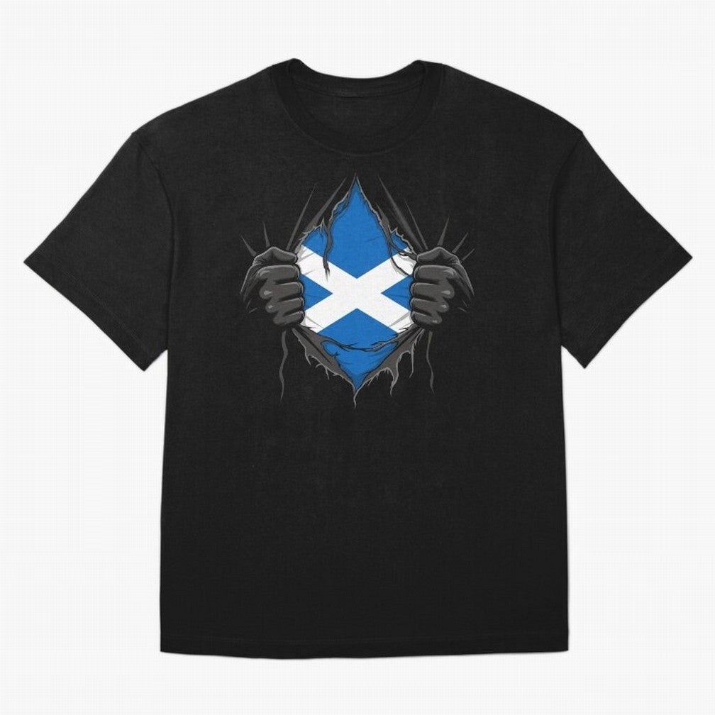 Scotland Flag - National Team Fans Classic T-Shirt Share FIFA World Cup 2026 USA Canada Mexico for Fans of CR7 and Argentina, France and Brazil, Bringing Football Festival Excitement, Trophy Ambitions, Country Rivalries and Star Player Buzz;