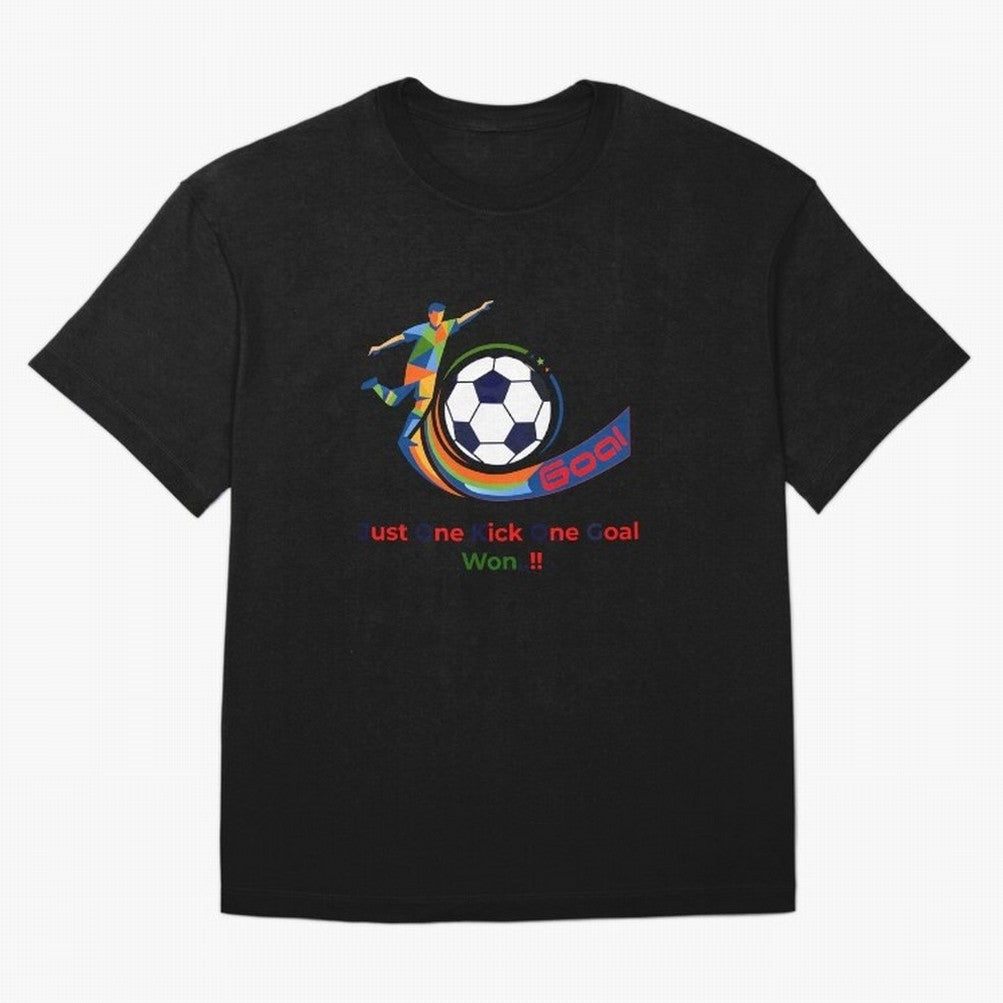 Football Striker Goal Celebration - Just One Kick Classic T-Shirt Get Ready for Global Football Passion for FIFA World Cup 2026 USA Canada Mexico, Capturing Cristiano Ronaldo, England, France and Netherlands, Stadium Memories, Football Loyalty,