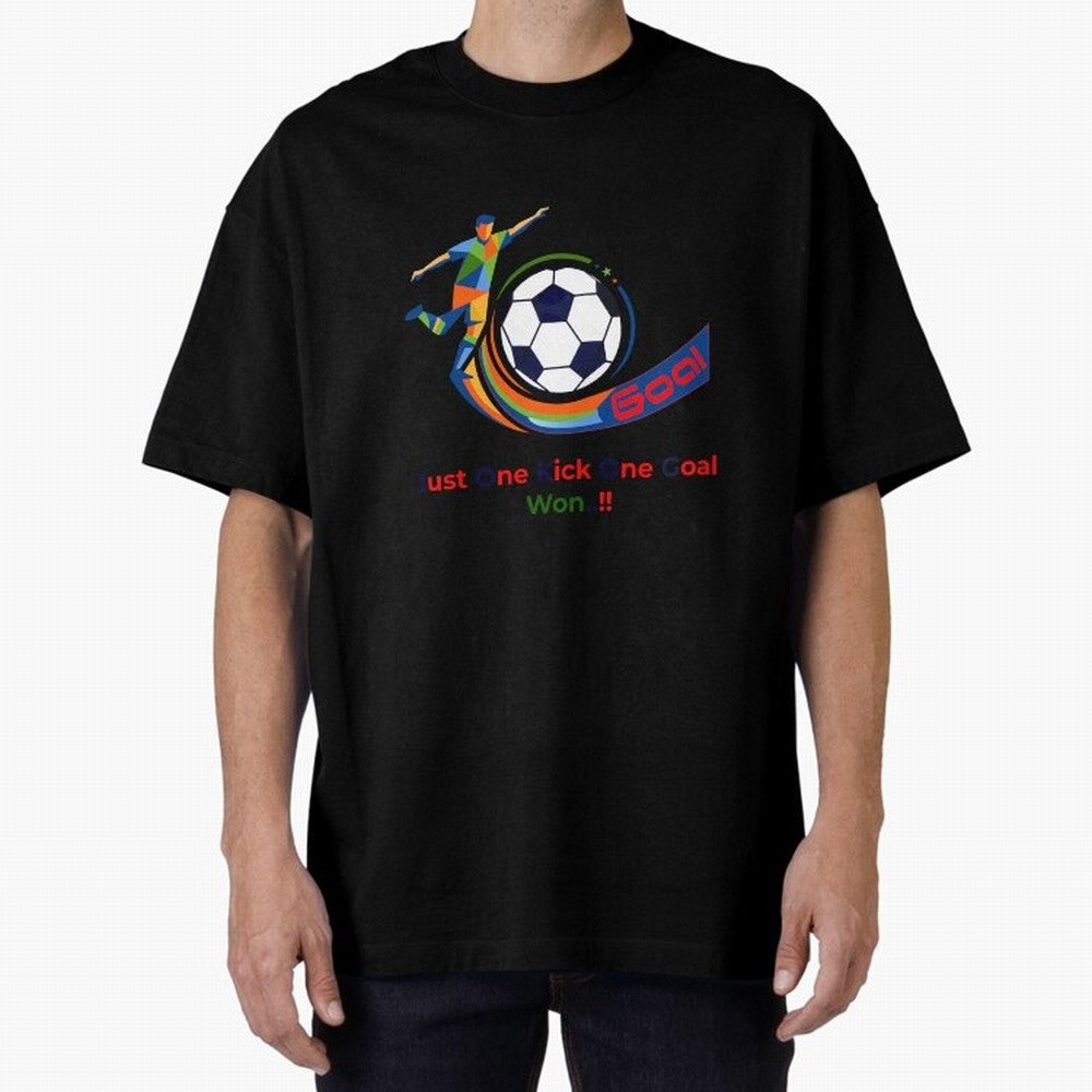 Football Striker Goal Celebration - Just One Kick Classic T-Shirt Get Ready for Global Football Passion for FIFA World Cup 2026 USA Canada Mexico, Capturing Cristiano Ronaldo, England, France and Netherlands, Stadium Memories, Football Loyalty,