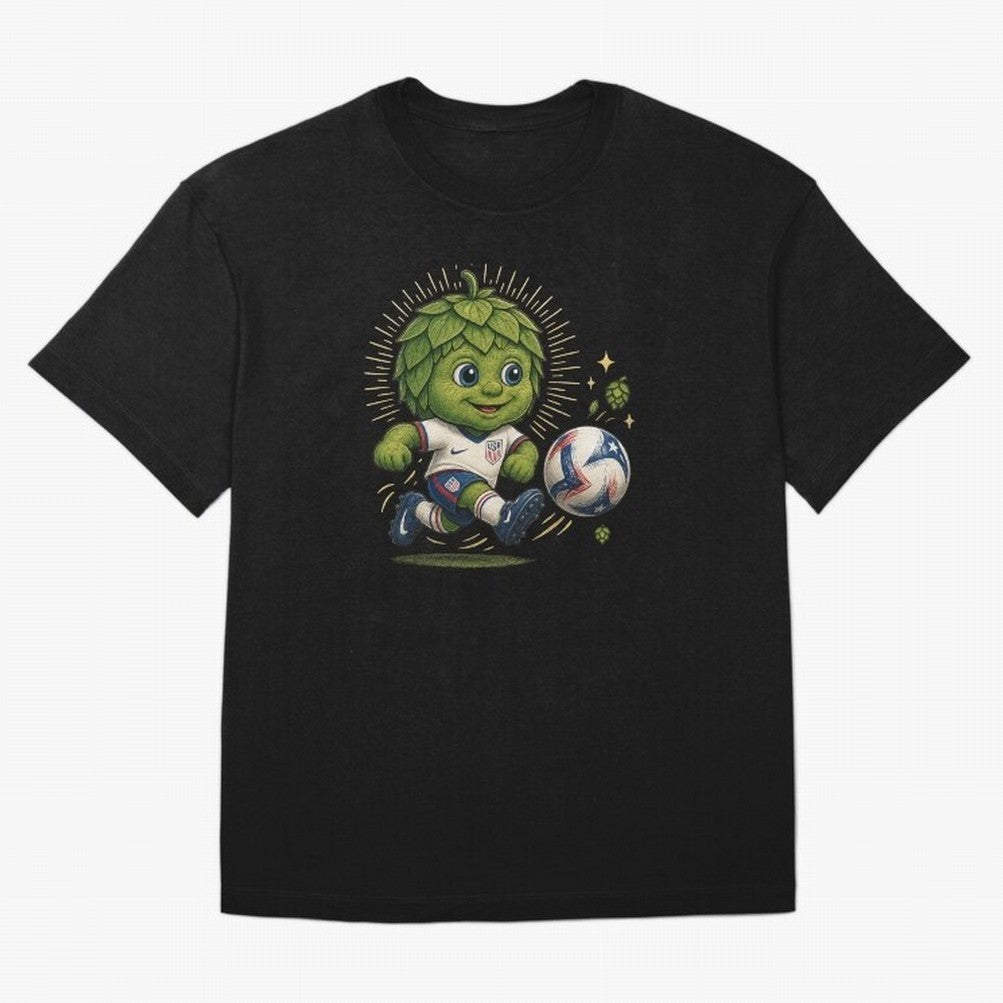 Craft Beer World Cup Mascot Classic T-Shirt Stand with FIFA World Cup 2026 Spirit, Driven by Germany, Messi, Retro Football Energy, Iconic Rivalries, Trophy Chase Drama and Stadium Atmosphere; Ideal for Fans Who Follow Messi, Cristiano Ronaldo,