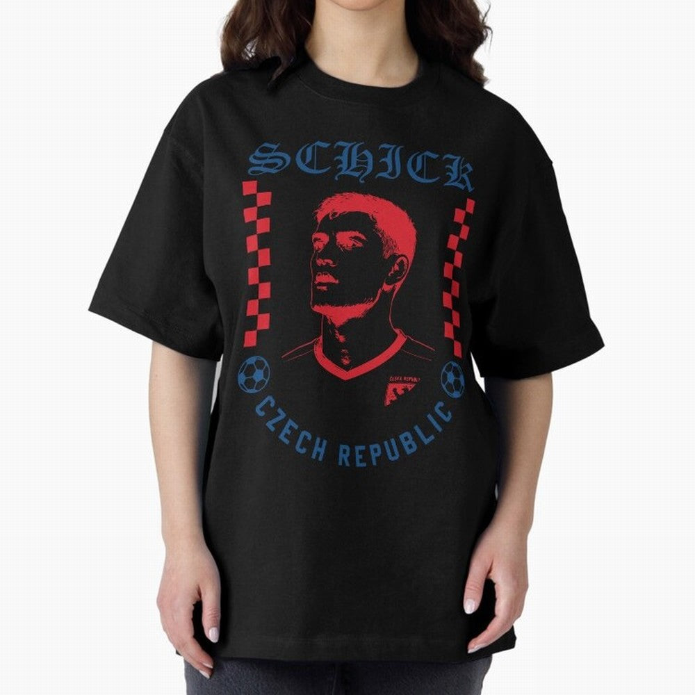 Schick Czech Republic Soccer Legend Retro Football Graphic Classic T-Shirt Experience the Global Stage of FIFA World Cup 2026 Group Stage for Fans of Messi and Cristiano Ronaldo and England, Bringing Vintage Soccer Flavor, Modern Football Stars,