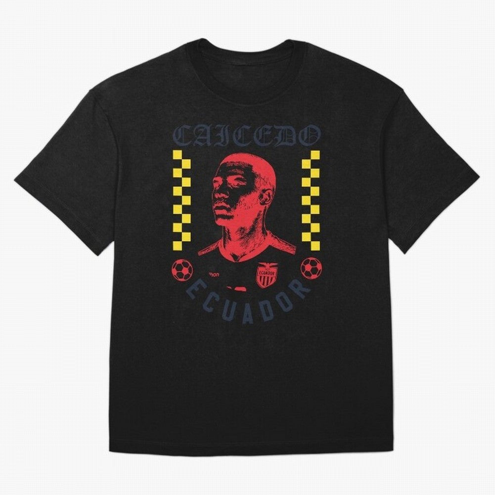 Caicedo Ecuador Soccer Star Retro Football Fan Design Classic T-Shirt Bring Match Day Fire to the FIFA World Cup 2026 USA Canada Mexico Journey through Cristiano Ronaldo Highlights, Portugal, Spain and Germany Pride, Match Day Excitement, Supporter