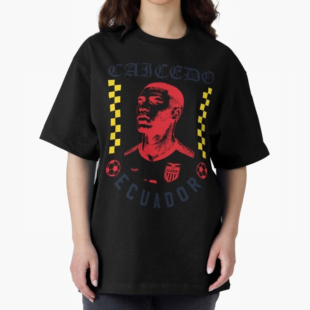 Caicedo Ecuador Soccer Star Retro Football Fan Design Classic T-Shirt Bring Match Day Fire to the FIFA World Cup 2026 USA Canada Mexico Journey through Cristiano Ronaldo Highlights, Portugal, Spain and Germany Pride, Match Day Excitement, Supporter