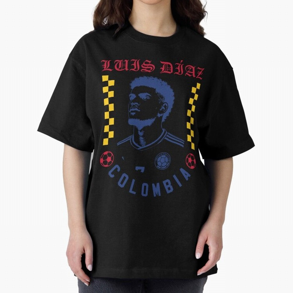 Luis D¨ªaz Colombia Soccer Star Retro Football Fan Design Classic T-Shirt Honor FIFA World Cup 2026 Group Stage for Fans of Messi, CR7 and Mbappe and Spain, Bringing Supporter Pride, Iconic Celebrations, Legendary Names and Global Match Day Energy;