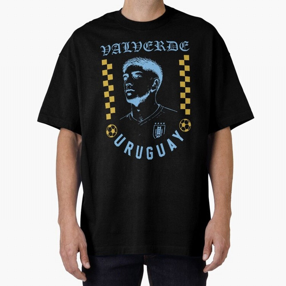 Valverde Uruguay Soccer Star Retro Football Fan Design Classic T-Shirt Represent Fans Who Live for Match Day Hype around FIFA World Cup 2026 USA Canada Mexico, Neymar, Haaland and Cristiano Ronaldo, Netherlands, Classic Soccer Heritage,