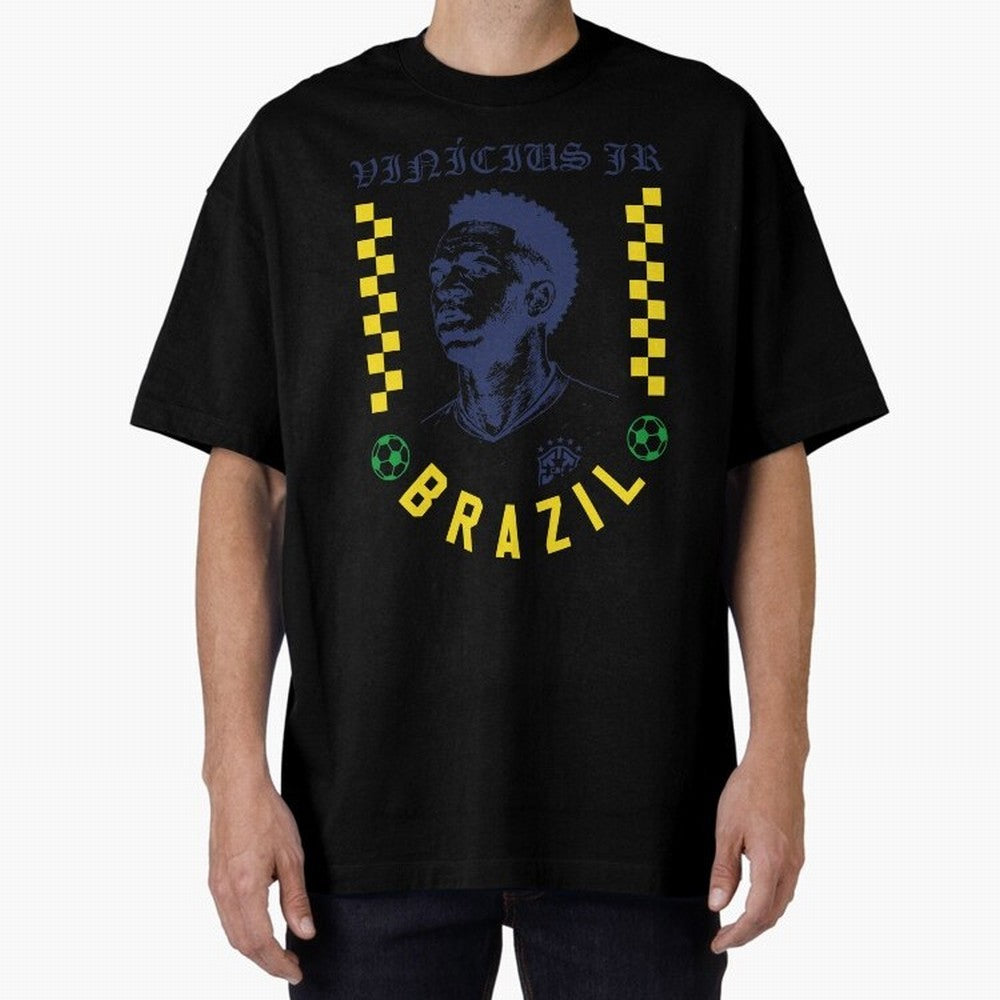 Vin¨ªcius Jr Brazil Soccer Legend Retro Football Fan Design Classic T-Shirt Honor the Football Icons of FIFA World Cup 2026 USA Canada Mexico Capturing Neymar, Argentina Energy, Retro Football Energy, Iconic Rivalries, Trophy Chase Drama and