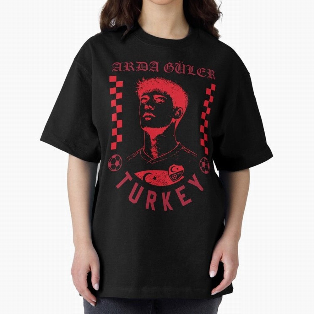 Arda G¨¹ler Turkey Soccer Legend Retro Football Fan Design Classic T-Shirt Show Your Tournament Heart for FIFA World Cup 2026 USA Canada Mexico Celebrating Haaland and Mbappe, Germany Energy, Championship Spirit, Famous Goals, Roaring Crowds and