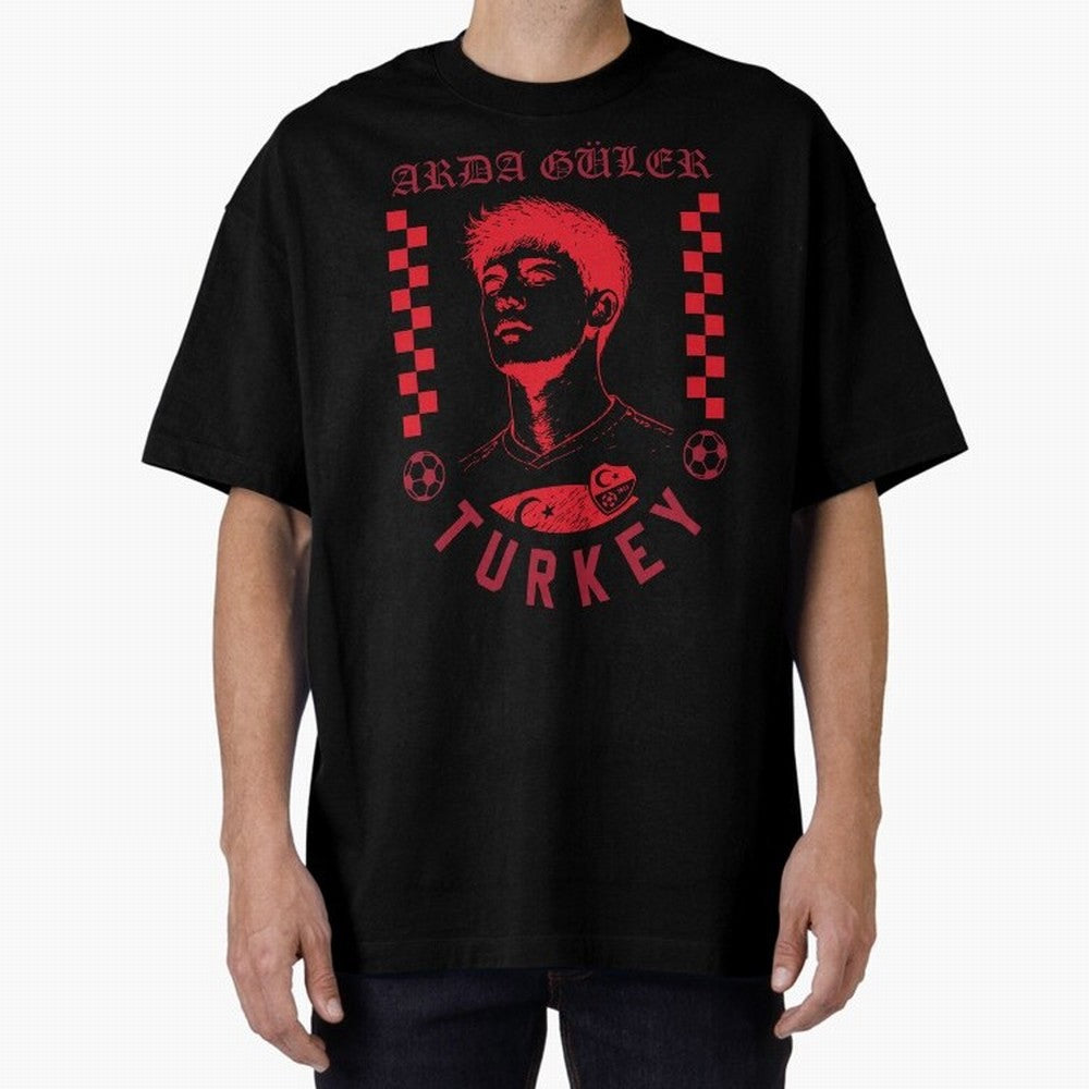 Arda G¨¹ler Turkey Soccer Legend Retro Football Fan Design Classic T-Shirt Show Your Tournament Heart for FIFA World Cup 2026 USA Canada Mexico Celebrating Haaland and Mbappe, Germany Energy, Championship Spirit, Famous Goals, Roaring Crowds and