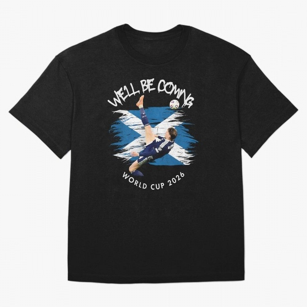 We'll be coming 2026 - Scotland World Cup 2026 ¨C Tartan Army Returns Classic T-Shirt Bring a Vintage Feel to the FIFA World Cup 2026 USA Canada Mexico Journey through Messi, CR7 and Mbappe Highlights, Germany Pride, Goal Celebration Energy,
