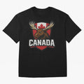 Canada Moose Sports Logo T-Shirt ¨C Canadian Flag Maple Leaf Emblem | 2026 World Cup Supporter Classic T-Shirt Upgrade FIFA World Cup 2026 USA Canada Mexico Capturing Haaland and Mbappe, Spain and Netherlands Energy, Retro Football Energy, Iconic