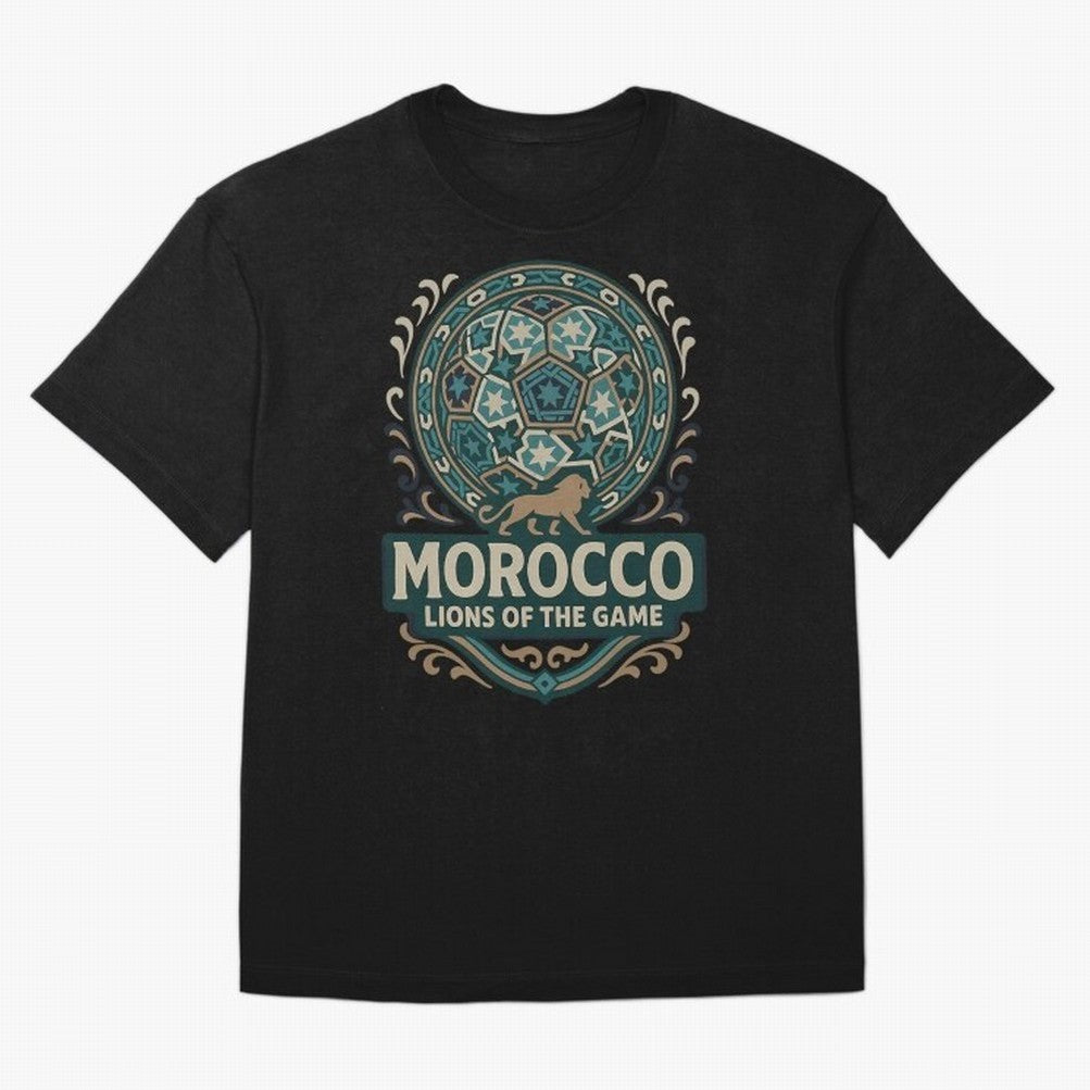 Morocco Lions Of The Game Classic T-Shirt Showcase FIFA World Cup 2026 USA Canada Mexico Spirit, Connected to England, Mbappe and Neymar, Stadium Memories, Football Loyalty, International Chants and Championship Tradition; Ideal for Fans Who Follow