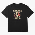 Front Print France Soccer World Cup 2026 - French Fan Gift T-Shirt_84561762 Classic T-Shirt Honor the Beautiful Game during the FIFA World Cup 2026 Journey through Messi, CR7 and Mbappe Highlights, Brazil, Portugal and Argentina Pride, Vintage