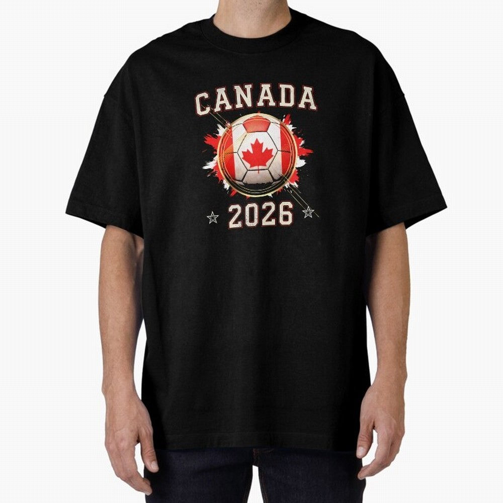 Front Print Canada Soccer World Cup 2026 - Canadian Fan Gift T-Shirt_84561562 Classic T-Shirt Elevate the FIFA World Cup 2026 USA Canada Mexico Journey through Messi Highlights, Spain Pride, Supporter Pride, Iconic Celebrations, Legendary Names and