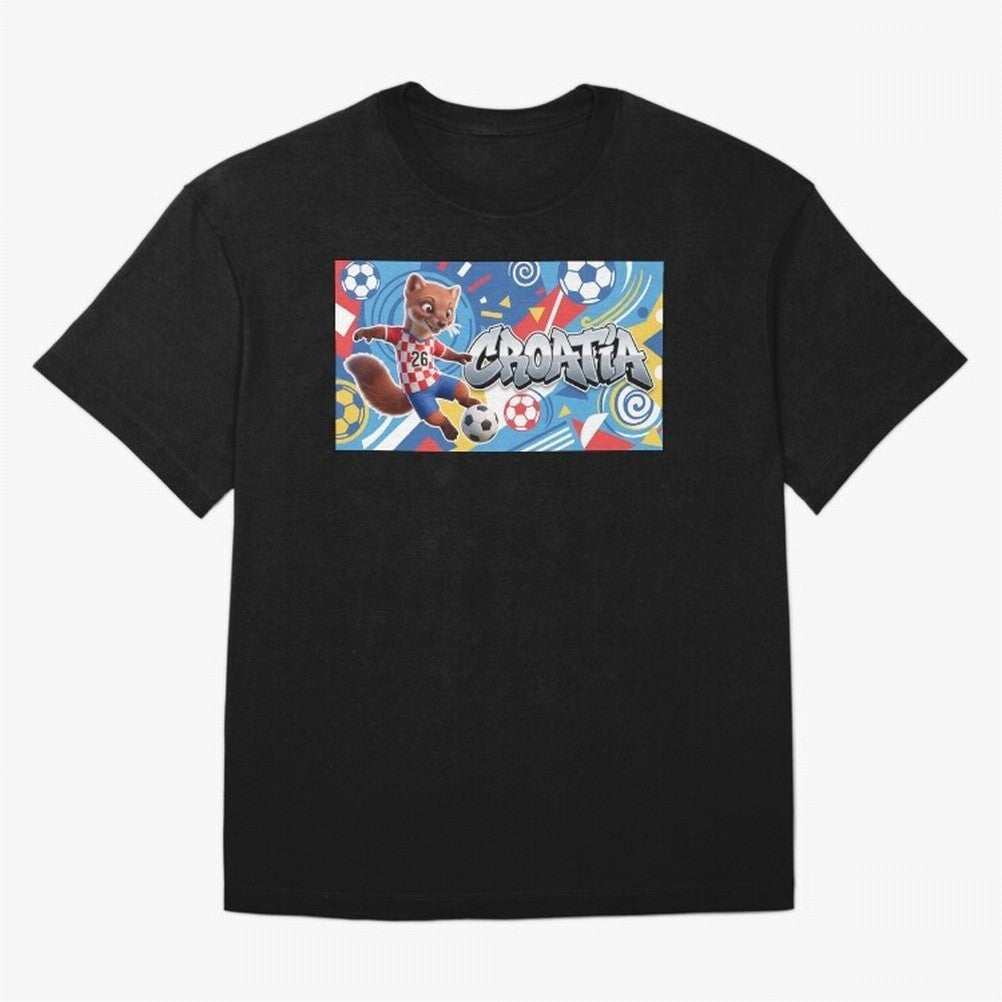 World Cup 2026 Croatia Soccer Team Fan Art Classic T-Shirt Get Ready for the FIFA World Cup 2026 Journey through Mbappe and Neymar Highlights, Brazil, Portugal and Argentina Pride, Football History, Final Match Energy, Crowd Noise and Once in a