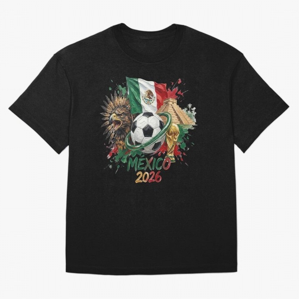 Mexico World Cup 2026 Oversized T-Shirt Remember Iconic Moments from Match Day Hype around FIFA World Cup 2026 Group Stage, CR7, France and Portugal, Global Supporter Spirit, Legendary Goals, National Colors and Tournament Celebration; Made for Die