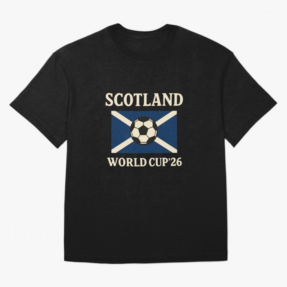 Scotland World Cup 2026 Oversized T-Shirt Celebrate Every Goal in FIFA World Cup 2026 Capturing Mbappe, Portugal, Spain and Germany Energy, Soccer Culture, Superstar Moments, National Team Dreams and Competitive Fire; Perfect for People Who Love
