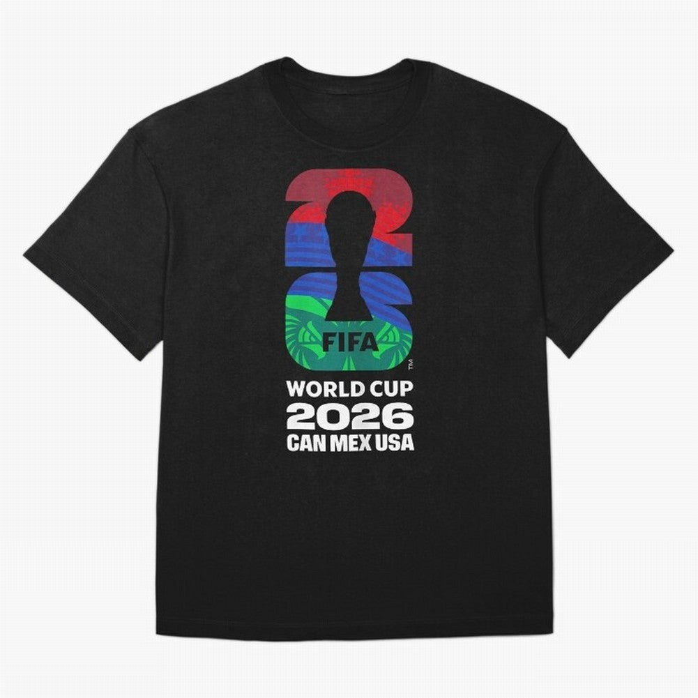 World Cup26 Host Country Logo Flags Oversized T-Shirt Feel the Trophy Chase of Global Football Passion for FIFA World Cup 2026 USA Canada Mexico, Connected to Haaland, England, Fan Favorite Moments, National Team Passion, Big Match Drama and Soccer