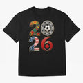 United 2026 Soccer Fan - North America Host Countries Oversized T-Shirt Relive FIFA World Cup 2026 for Fans of Haaland and France, Bringing Retro Football Energy, Iconic Rivalries, Trophy Chase Drama and Stadium Atmosphere; Great for Supporters Who