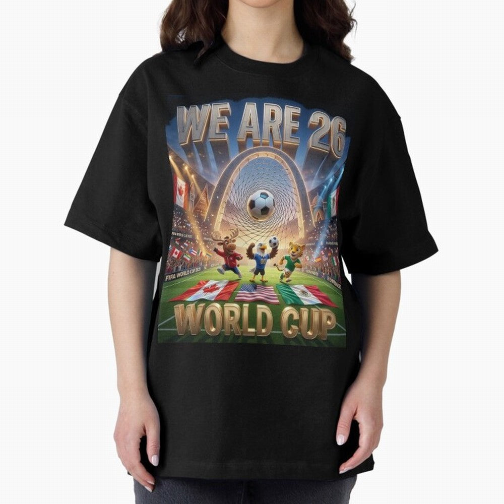 World cup 2026 Oversized T-Shirt Make Your Look Match Match Day Hype around FIFA World Cup 2026 USA Canada Mexico, Neymar, Haaland and Cristiano Ronaldo, Netherlands, Football Festival Excitement, Trophy Ambitions, Country Rivalries and Star Player