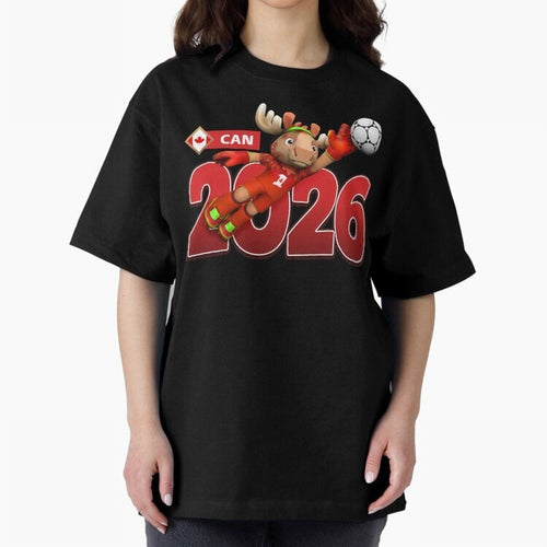 2026 World Cup Canada Oversized T-Shirt Celebrate Unforgettable Nights in the FIFA World Cup 2026 Group Stage Journey through Messi, CR7 and Mbappe Highlights, England and Germany Pride, Goal Celebration Energy, Supporter Heritage, Football Icons