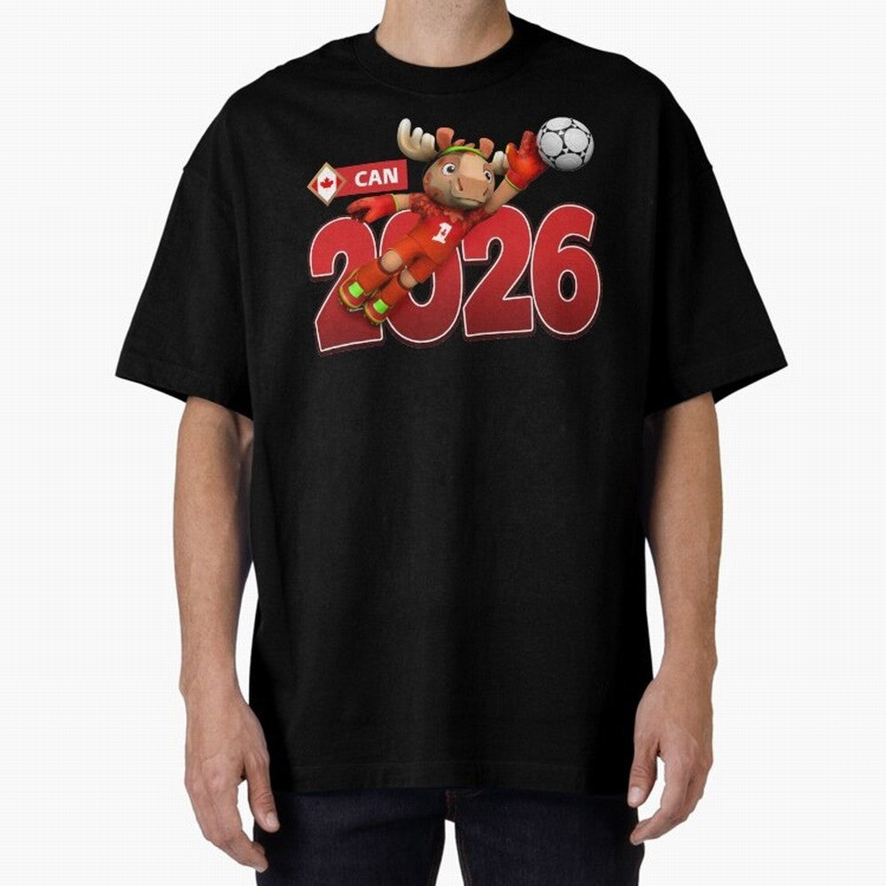 2026 World Cup Canada Oversized T-Shirt Celebrate Unforgettable Nights in the FIFA World Cup 2026 Group Stage Journey through Messi, CR7 and Mbappe Highlights, England and Germany Pride, Goal Celebration Energy, Supporter Heritage, Football Icons