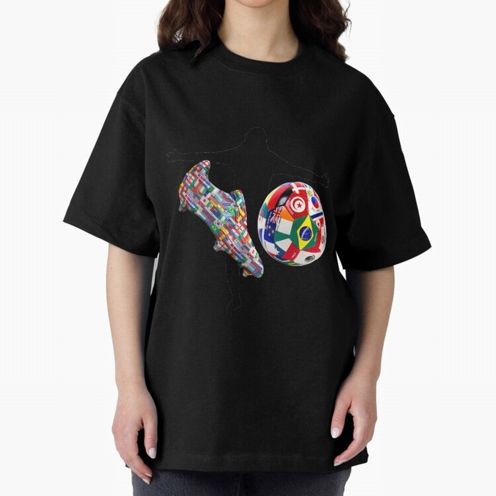 world cup Oversized T-Shirt Upgrade FIFA World Cup 2026 for Fans of Mbappe and England, Bringing Football Festival Excitement, Trophy Ambitions, Country Rivalries and Star Player Buzz; Ideal for Passionate Fans Who Love Underdog Stories, Superstar