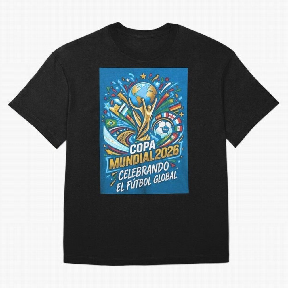 World Cup Oversized T-Shirt Back Your Heroes with Global Football Passion for FIFA World Cup 2026, Highlighting Neymar, Haaland and Cristiano Ronaldo, England, Tournament Hype, Historic Matchups, Family Viewing Parties and Global Sports Pride;