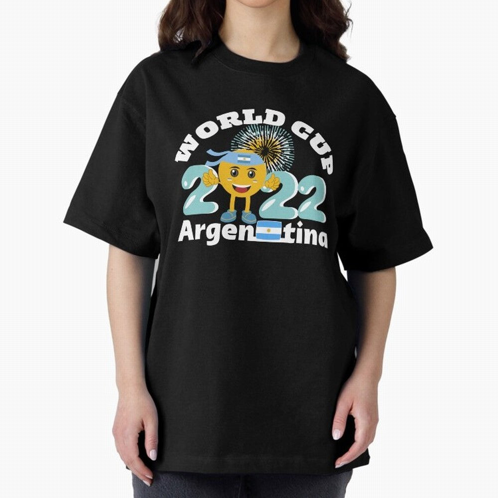 Football World Cup 2022 Winner. Argentina 2022. Oversized T-Shirt Feel International Energy from FIFA World Cup 2026 USA Canada Mexico Spirit, Made for France, Mbappe, Sports Nostalgia, International Competition, Famous Players and Unforgettable