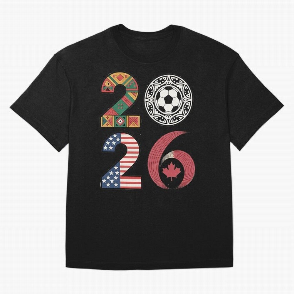 2026 Football Countries Oversized T-Shirt Join FIFA World Cup 2026 USA Canada Mexico for Fans of CR7 and Argentina, France and Brazil, Bringing Stadium Memories, Football Loyalty, International Chants and Championship Tradition; Perfect for