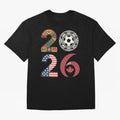 2026 Football Countries Oversized T-Shirt Join FIFA World Cup 2026 USA Canada Mexico for Fans of CR7 and Argentina, France and Brazil, Bringing Stadium Memories, Football Loyalty, International Chants and Championship Tradition; Perfect for