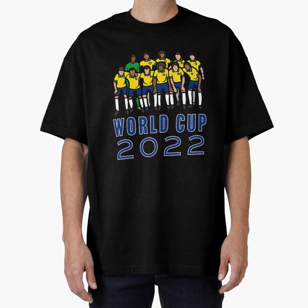 World Cup 2022 Oversized T-Shirt Back Your Heroes with Match Day Hype around FIFA World Cup 2026 Group Stage, Haaland and Mbappe, Brazil, Portugal and Argentina, Football History, Final Match Energy, Crowd Noise and Once in a Lifetime Moments;