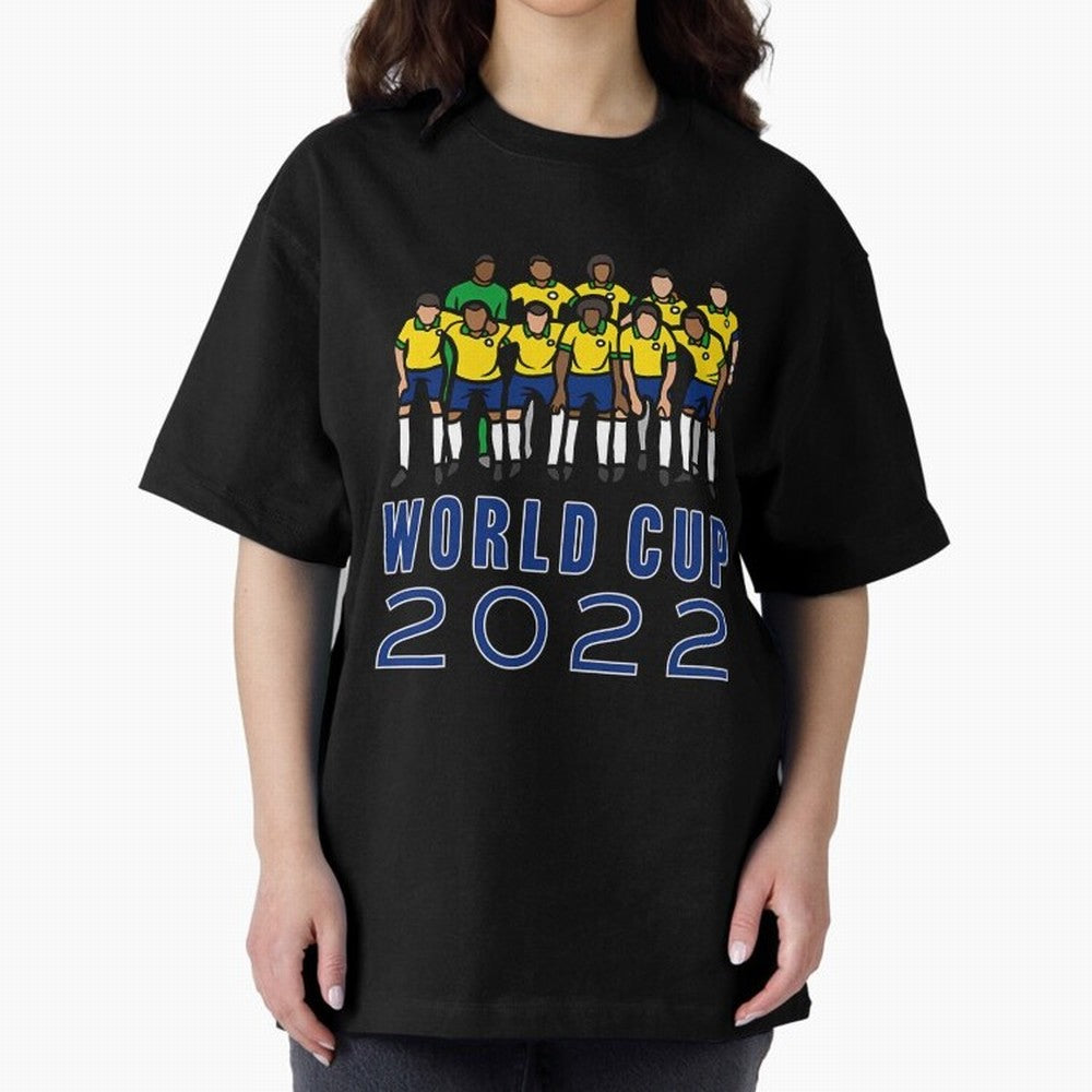 World Cup 2022 Oversized T-Shirt Back Your Heroes with Match Day Hype around FIFA World Cup 2026 Group Stage, Haaland and Mbappe, Brazil, Portugal and Argentina, Football History, Final Match Energy, Crowd Noise and Once in a Lifetime Moments;