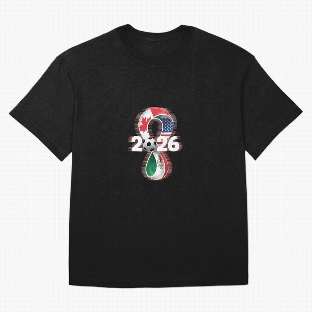 Usa Canada Mexico Soccer Football 2026 Oversized T-Shirt Show Up for the Glory of FIFA World Cup 2026 Group Stage for Fans of Mbappe and France, Bringing Champion Mindset, Group Stage Buzz, Knockout Tension and Passionate Fan Culture; Ideal for
