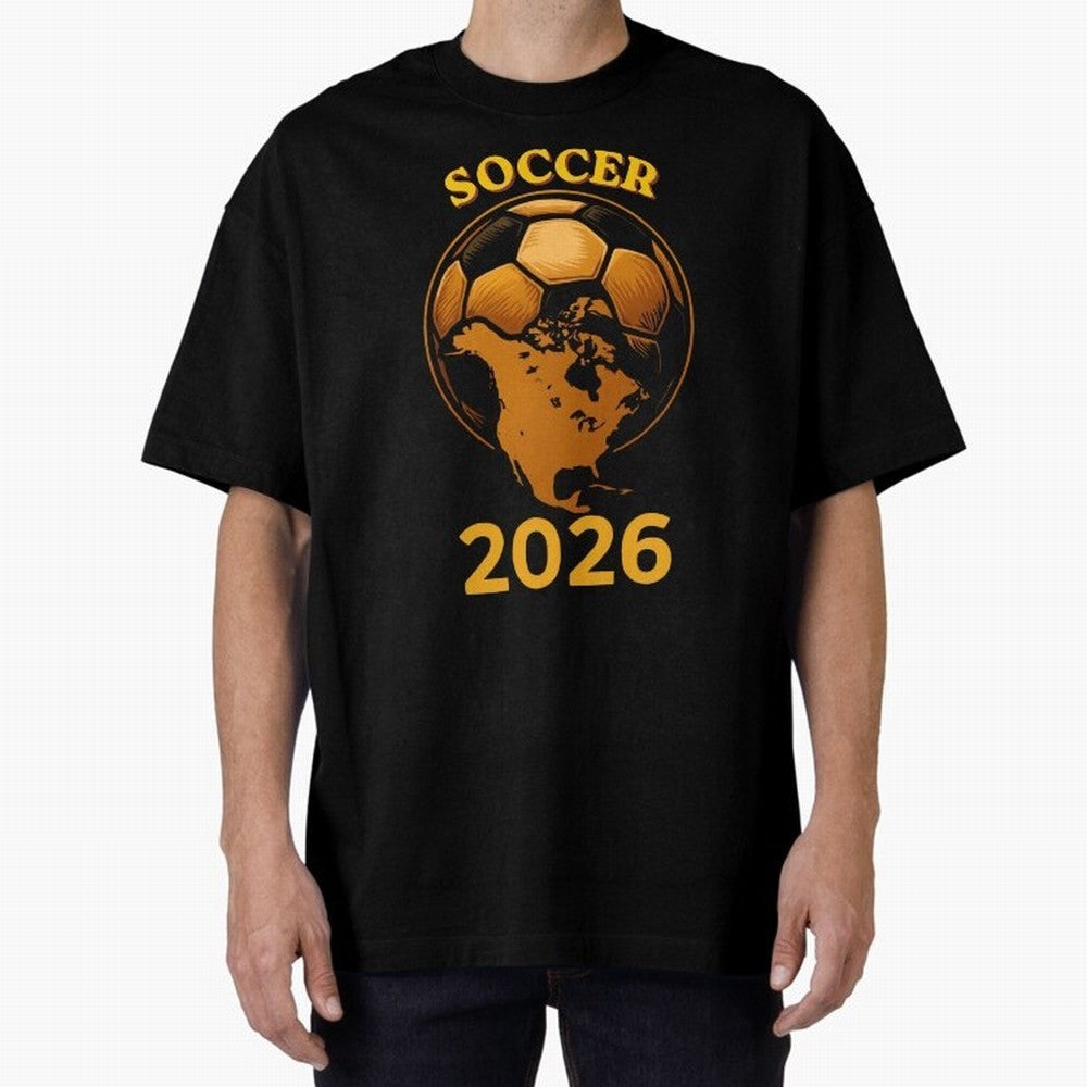 Soccer 2026 North America Football Fan Gift Shirt Oversized T-Shirt Bring Supporter Culture to Match Day Hype around FIFA World Cup 2026 USA Canada Mexico, Cristiano Ronaldo, England and Germany, Game Day Rituals, Football Legends, Country Pride