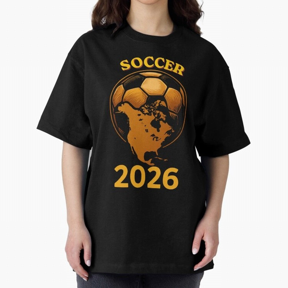 Soccer 2026 North America Football Fan Gift Shirt Oversized T-Shirt Bring Supporter Culture to Match Day Hype around FIFA World Cup 2026 USA Canada Mexico, Cristiano Ronaldo, England and Germany, Game Day Rituals, Football Legends, Country Pride