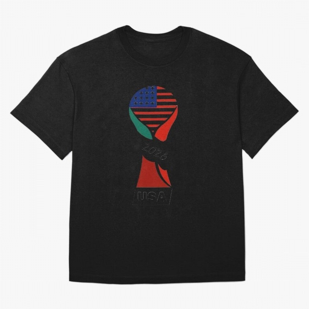 T-shirt usa FIFA world 2026 Oversized T-Shirt Fuel Your Fan Pride for FIFA World Cup 2026 Group Stage for Fans of Haaland and Portugal, Spain and Germany, Bringing Championship Spirit, Famous Goals, Roaring Crowds and International Football Unity;