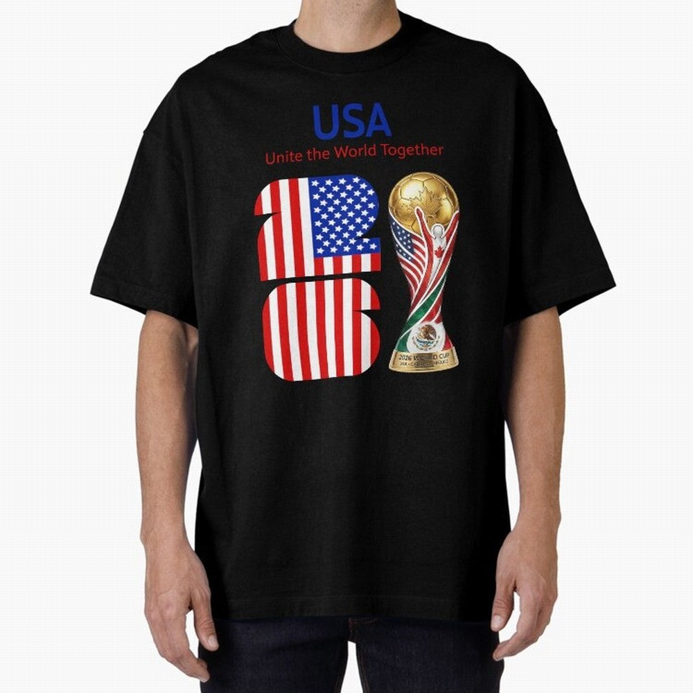World Cup 2026, IMG 020, USA 001 Oversized T-Shirt Show Passion for the Stars of the FIFA World Cup 2026 Journey through Messi Highlights, Argentina Pride, Match Day Excitement, Supporter Culture, Golden Goals and Global Football Passion; Perfect