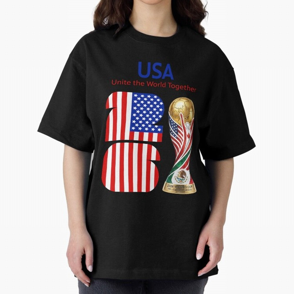 World Cup 2026, IMG 020, USA 001 Oversized T-Shirt Show Passion for the Stars of the FIFA World Cup 2026 Journey through Messi Highlights, Argentina Pride, Match Day Excitement, Supporter Culture, Golden Goals and Global Football Passion; Perfect