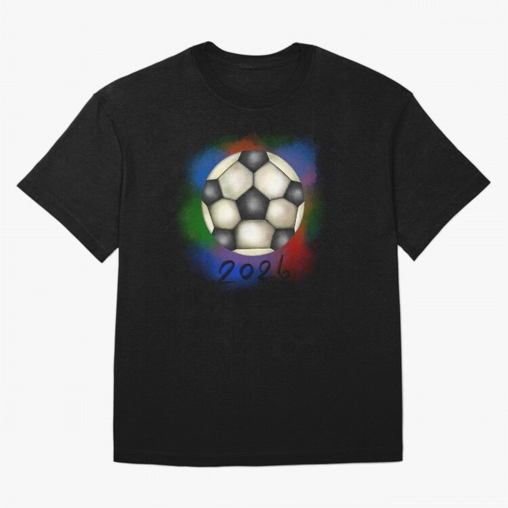 Football soccer Oversized T-Shirt Fuel the Hype around Global Football Passion for FIFA World Cup 2026 USA Canada Mexico, Filled with Haaland and Mbappe, Brazil, Portugal and Argentina, Sports Nostalgia, International Competition, Famous Players