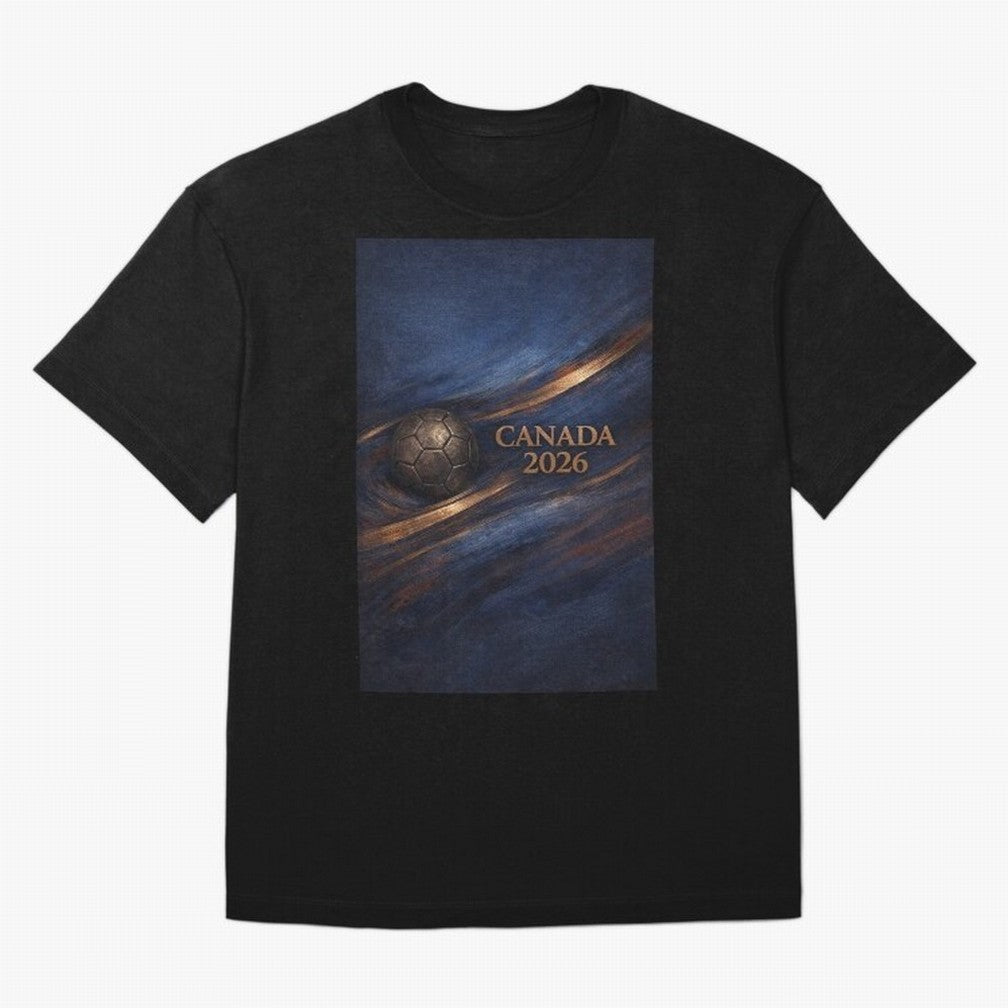 Canada 2026 Soccer Inspired Design Oversized T-Shirt Honor the Football Icons of FIFA World Cup 2026 Group Stage Centered on Neymar, Haaland and Cristiano Ronaldo, Portugal Energy, Champion Mindset, Group Stage Buzz, Knockout Tension and Passionate
