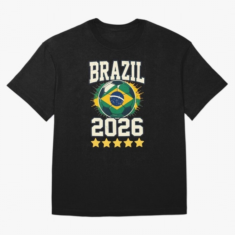 Brazil Soccer Football 2026 Oversized T-Shirt Celebrate the Stars of the FIFA World Cup 2026 Journey through Neymar, Haaland and Cristiano Ronaldo Highlights, Netherlands Pride, Game Day Rituals, Football Legends, Country Pride and the Road to the