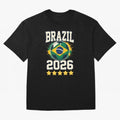 Brazil Soccer Football 2026 Oversized T-Shirt Celebrate the Stars of the FIFA World Cup 2026 Journey through Neymar, Haaland and Cristiano Ronaldo Highlights, Netherlands Pride, Game Day Rituals, Football Legends, Country Pride and the Road to the