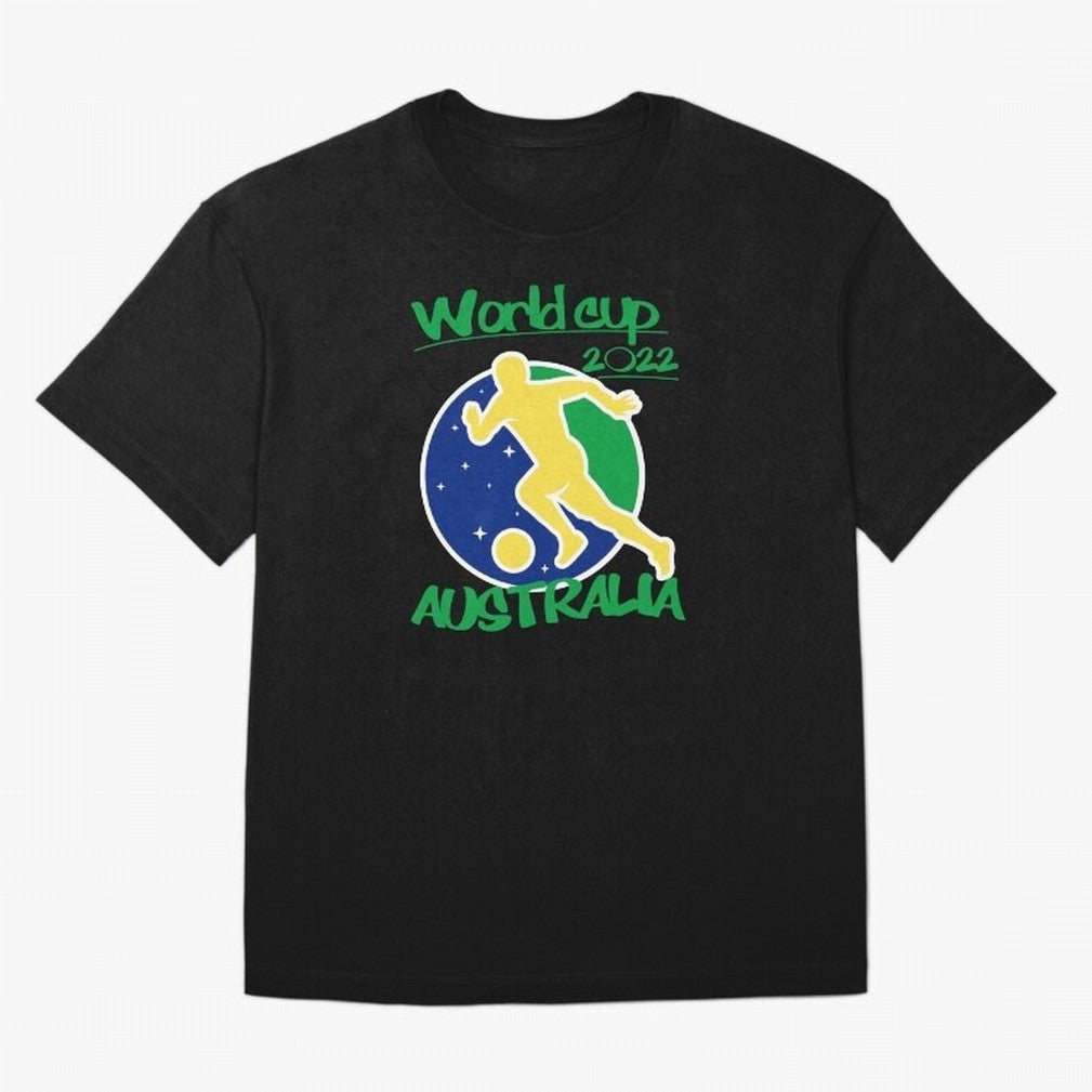 Australia World Cup 2022 Oversized T-Shirt Fuel FIFA World Cup 2026 for Fans of Haaland and England, Bringing Vintage Soccer Flavor, Modern Football Stars, National Flags and Final Night Emotion; Made for Collectors Who Enjoy Iconic Players,